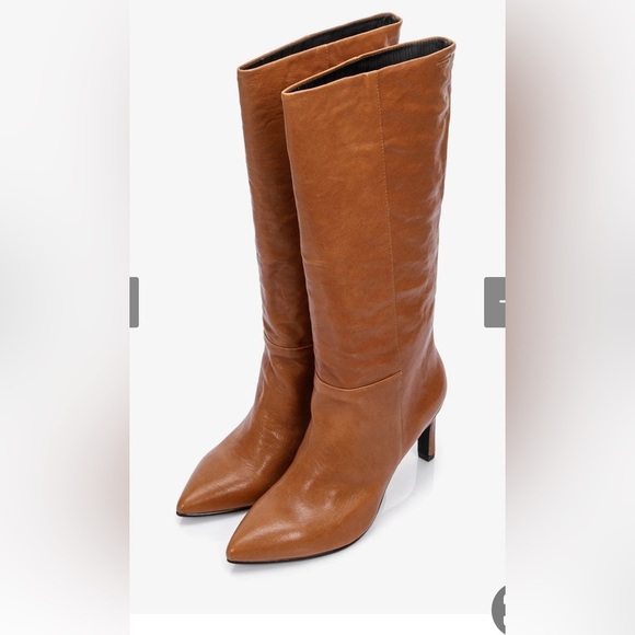 Vagabond Tall Leather Boots Pointed Toe High Heel Brown Size 11 / 41 - Picture 3 of 16